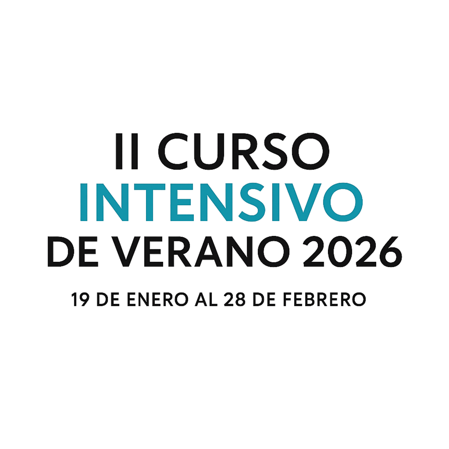 Curso Intensivo de Verano 2026